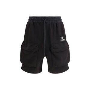 Amiri Black Cotton Bermuda Men's Shorts